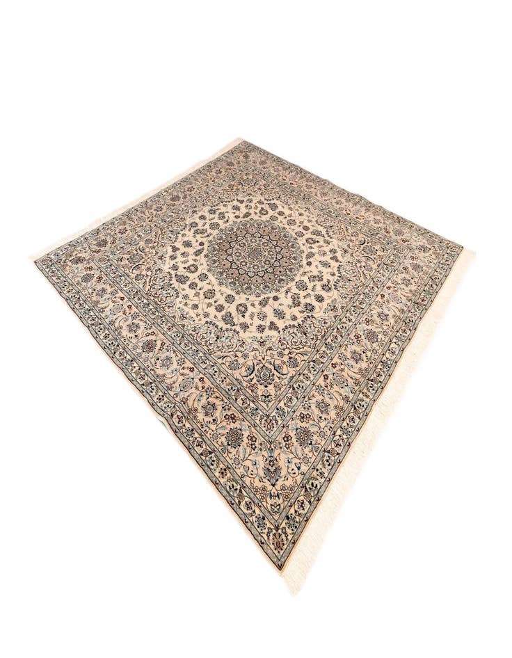 Detail image of  8' 4 x 8' 5 Nain Wool Square Rug