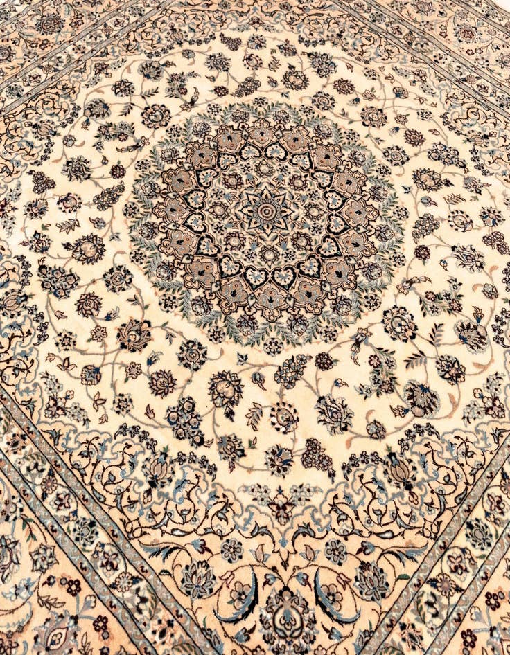 Detail image of  8' 4 x 8' 5 Nain Wool Square Rug