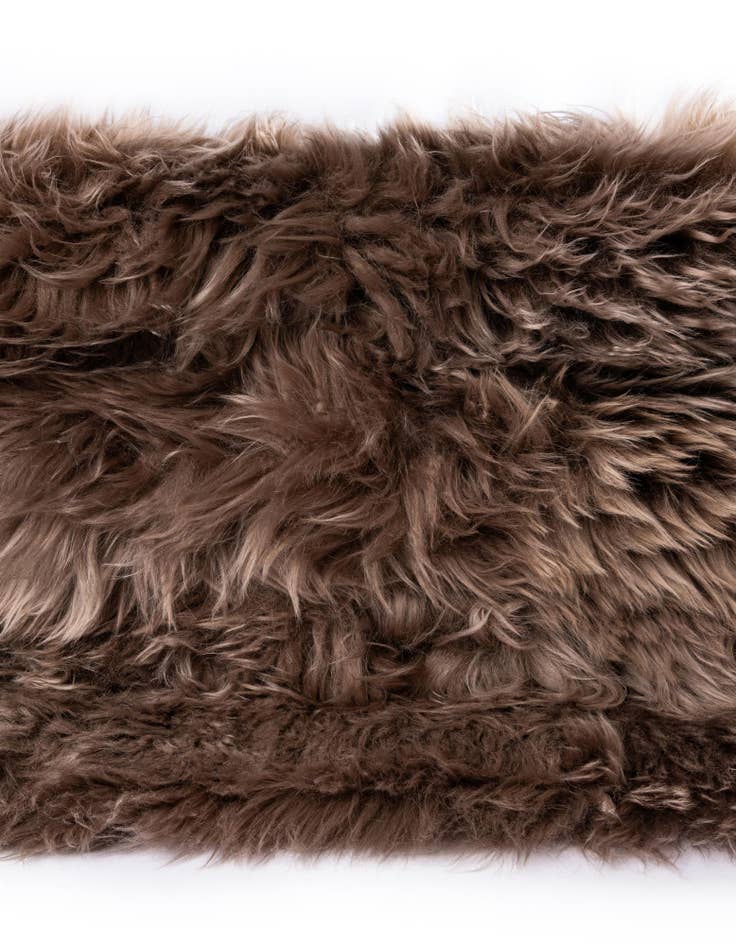 Detail image of  6' x 6' Natural Sheepskin Square Rug