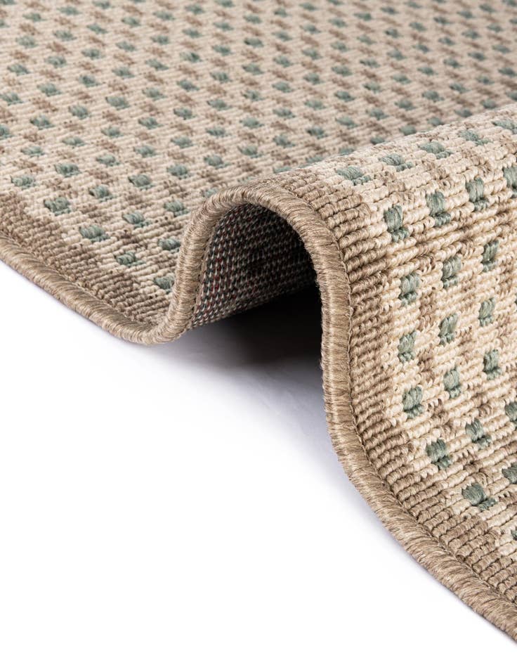 Detail image of  7' 10 x 7' 10  Washable Border Indoor / Outdoor Square Rug