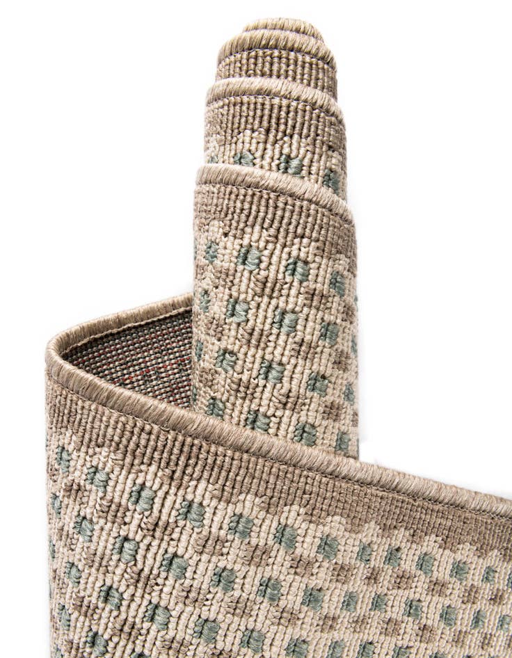 Detail image of  7' 10 x 7' 10  Washable Border Indoor / Outdoor Square Rug