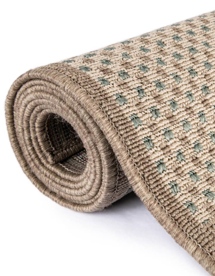 Detail image of  7' 10 x 7' 10  Washable Border Indoor / Outdoor Square Rug