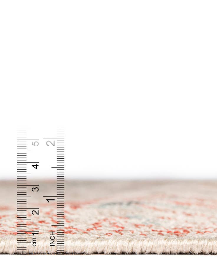 Detail image of  7' 10 x 7' 10  Washable Botanical Indoor / Outdoor Square Rug