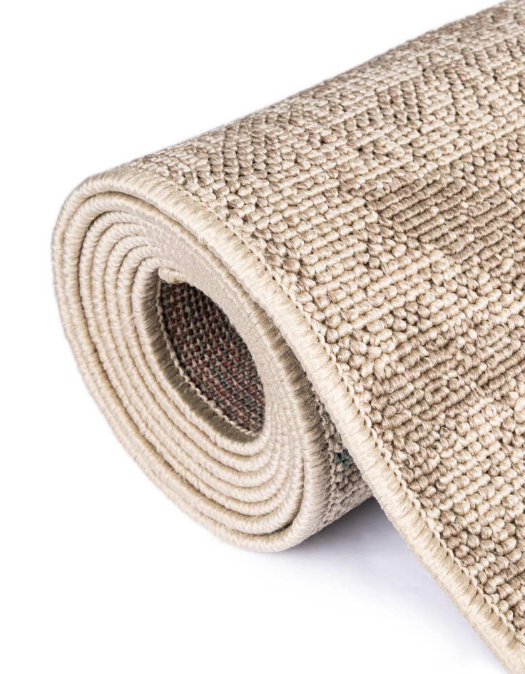 Detail image of  7' 10 x 7' 10  Washable Botanical Indoor / Outdoor Square Rug