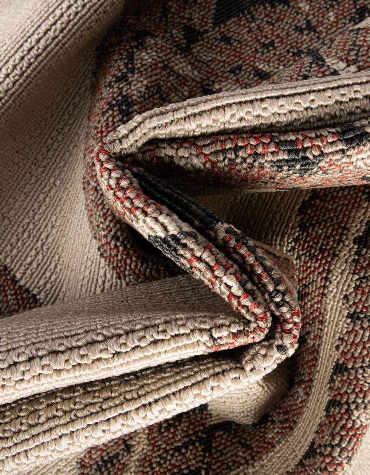 Detail image of  7' 10 x 7' 10  Washable Coastal Indoor / Outdoor Square Rug