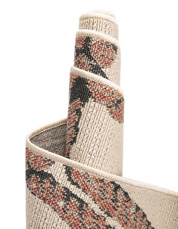 Detail image of  7' 10 x 7' 10  Washable Coastal Indoor / Outdoor Square Rug