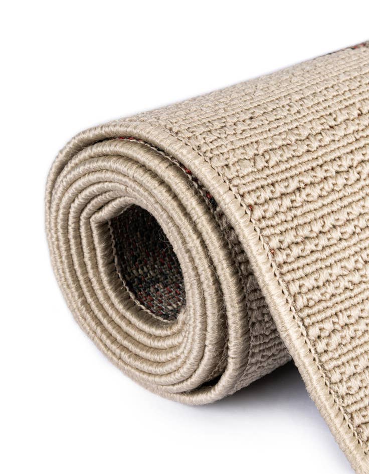 Detail image of  7' 10 x 7' 10  Washable Coastal Indoor / Outdoor Square Rug