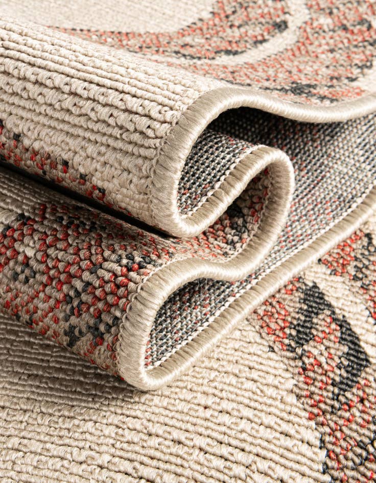 Detail image of  7' 10 x 7' 10  Washable Coastal Indoor / Outdoor Square Rug