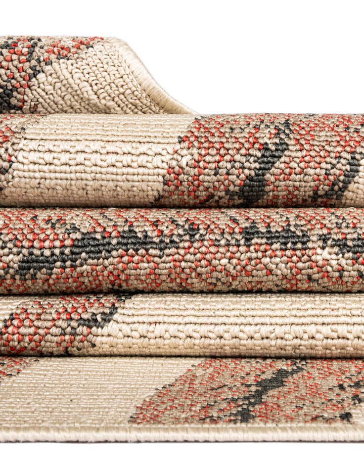 Detail image of  7' 10 x 7' 10  Washable Coastal Indoor / Outdoor Square Rug