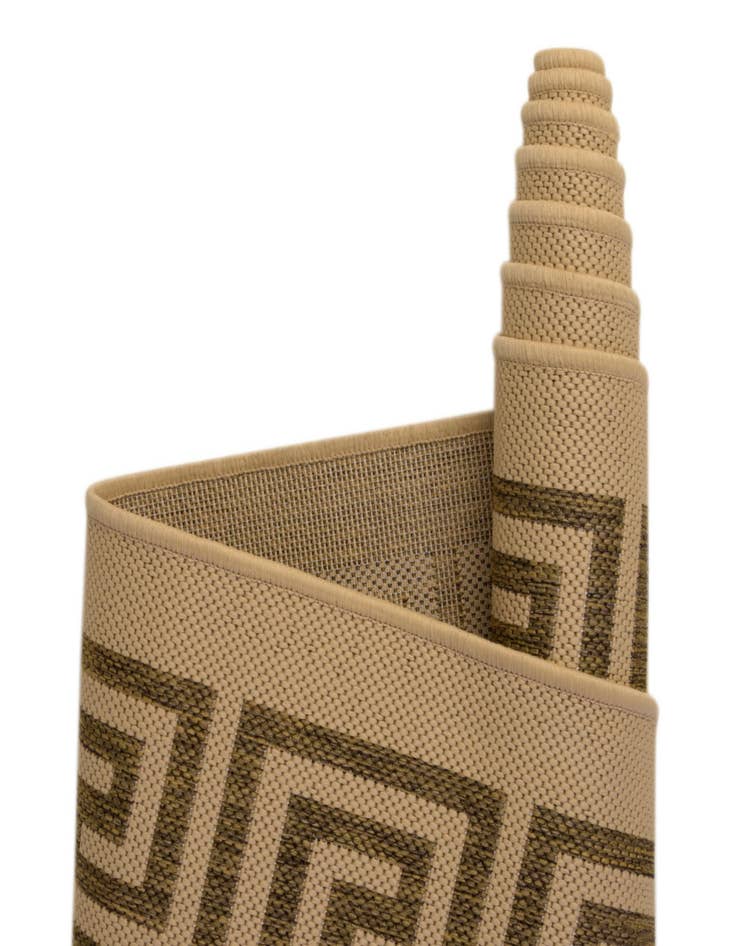 Detail image of  6' x 6'  Washable Lattice Indoor / Outdoor Square Rug