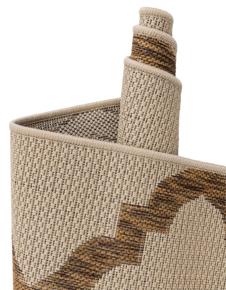 Detail image of  6' x 6'  Washable Lattice Indoor / Outdoor Square Rug