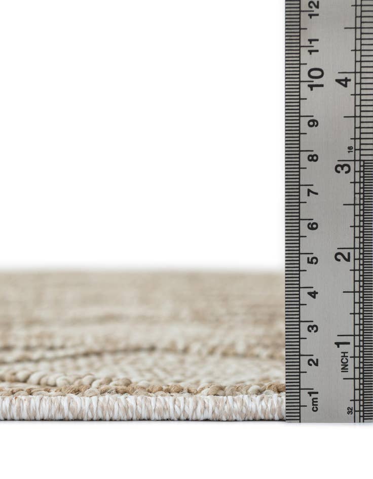 Detail image of  7' 10 x 7' 10  Washable Lattice Indoor / Outdoor Square Rug