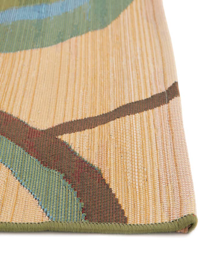 Detail image of  6' x 6'  Washable Modern Indoor / Outdoor Square Rug