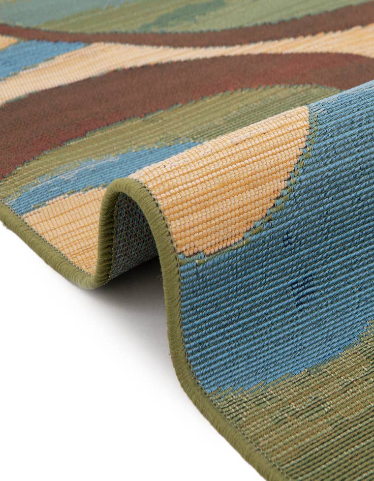 Detail image of  6' x 6'  Washable Modern Indoor / Outdoor Square Rug