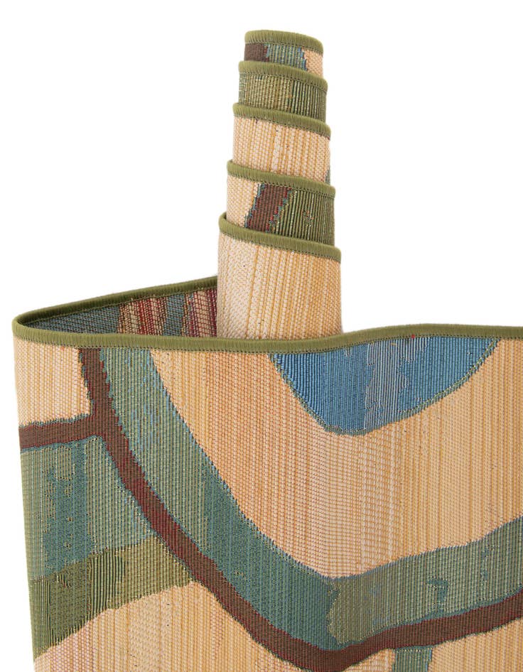 Detail image of  6' x 6'  Washable Modern Indoor / Outdoor Square Rug