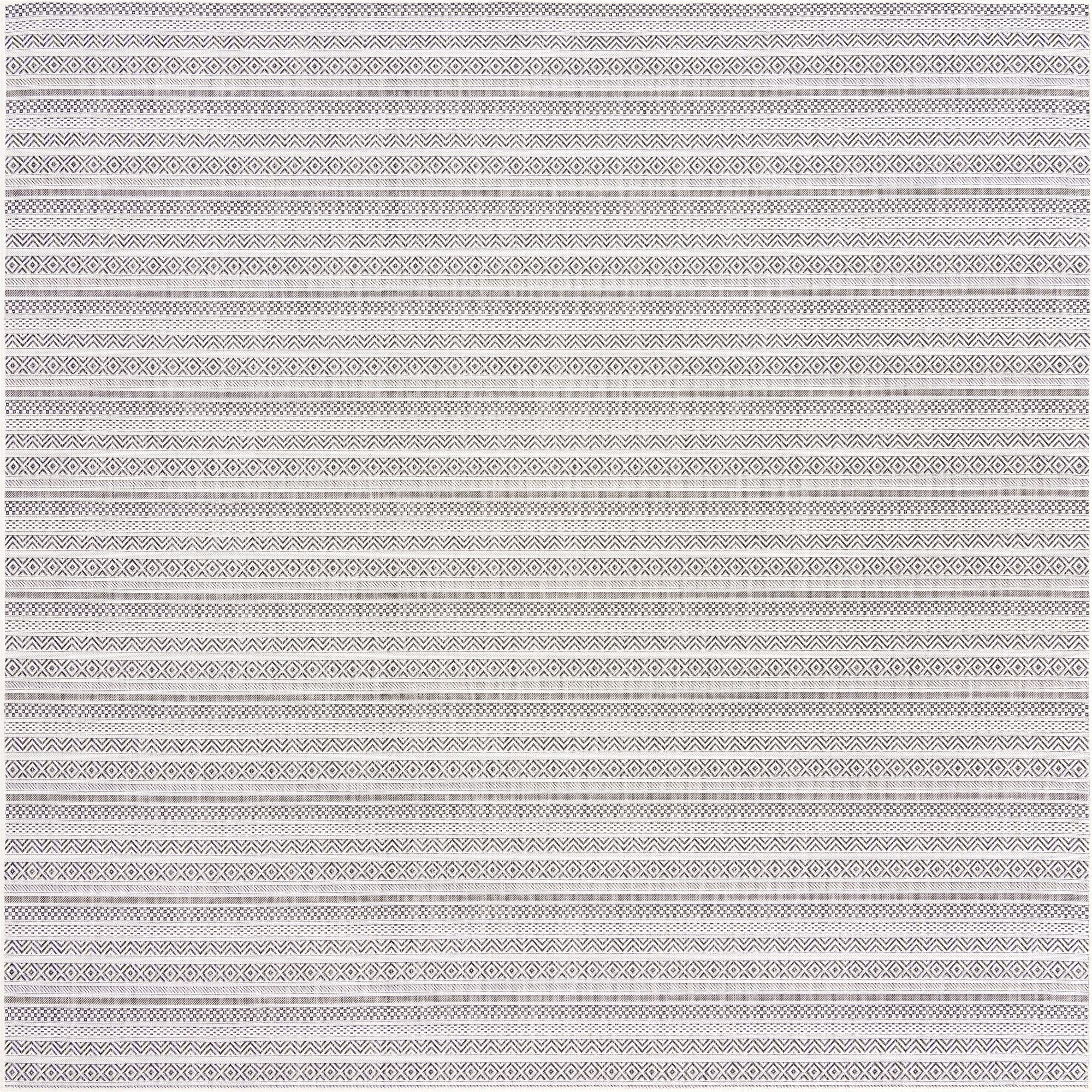  10' x 10'  Washable Ribbon Indoor / Outdoor Square Rug