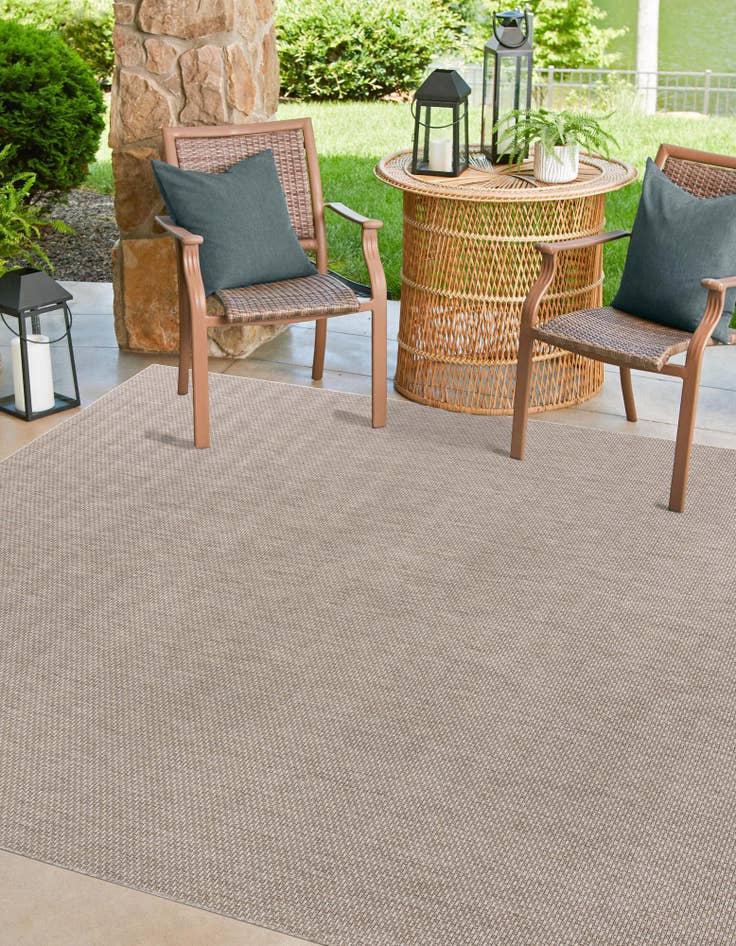 13' x 13'  Washable Solid Indoor / Outdoor Square Rug