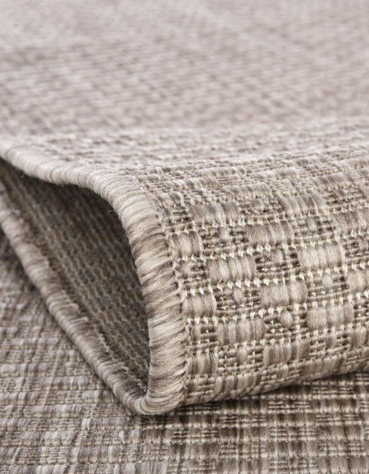 Detail image of  6' 1 x 6' 1  Washable Solid Indoor / Outdoor Square Rug