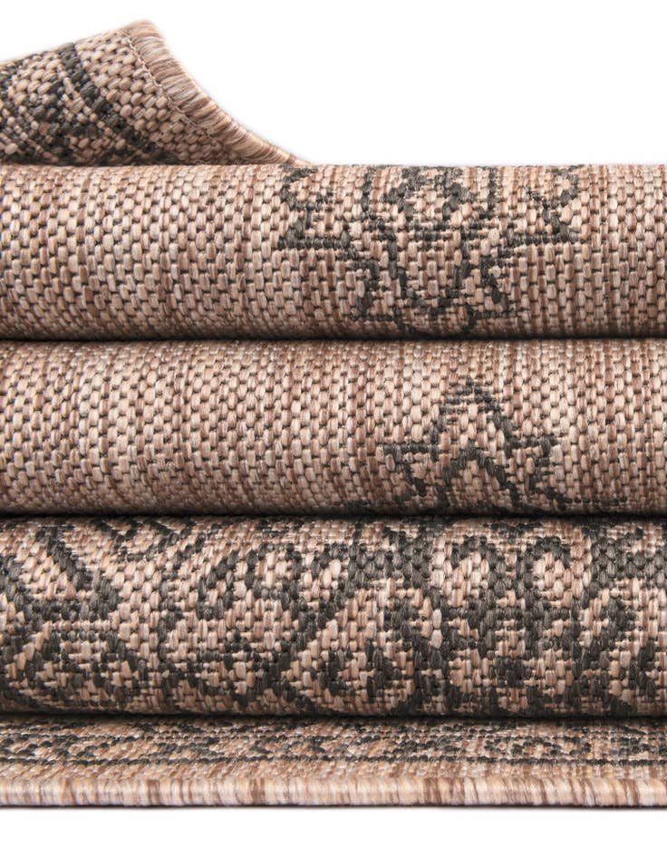 Detail image of  12' x 12'  Washable Traditional Indoor / Outdoor Square Rug