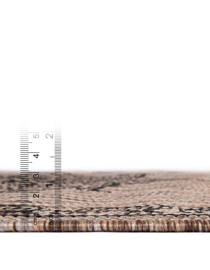 Detail image of  13' x 13'  Washable Traditional Indoor / Outdoor Square Rug