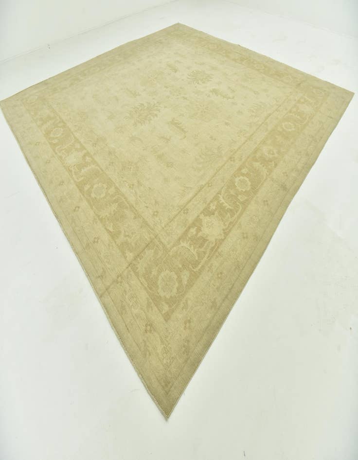 Detail image of  14' x 14' 2  Hand Knotted Peshawar Ziegler Square Rug