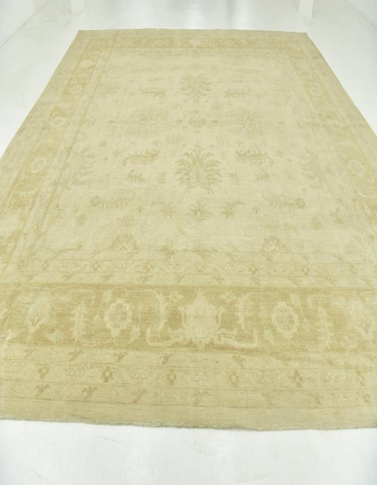 Detail image of  14' x 14' 2  Hand Knotted Peshawar Ziegler Square Rug