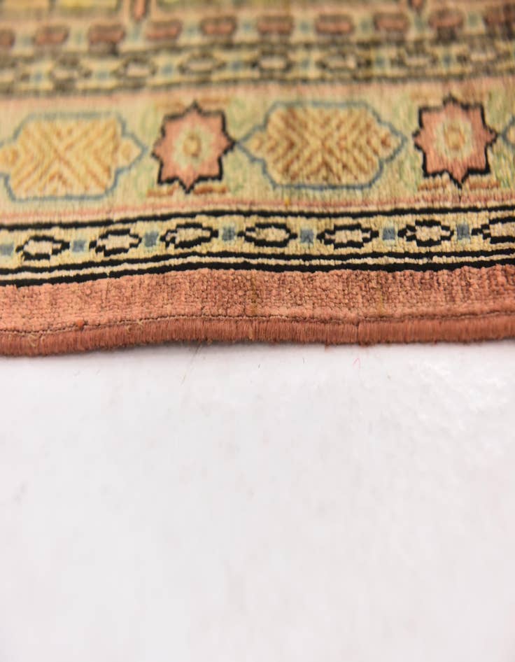 Detail image of  1' 10 x 2' 4  Hand Knotted Qom Persian Square Rug