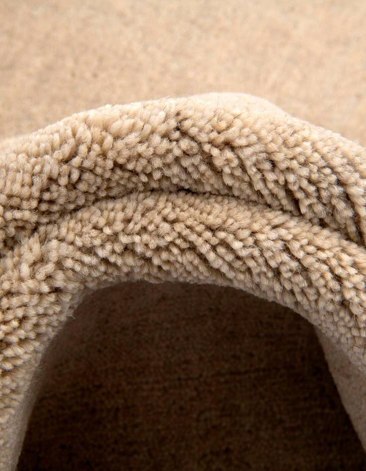 Detail image of 9' 10 x 9' 10 Hand Knotted Solid Gabbeh Wool Square Rug