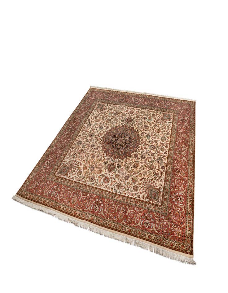 Detail image of  8' 2 x 8' 3 Tabriz Square Rug