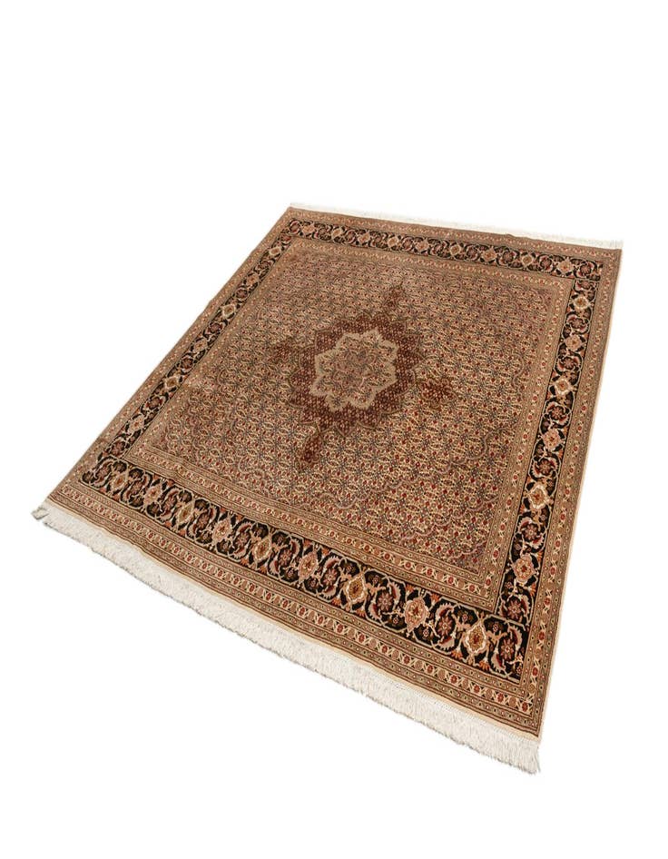 Detail image of  7' 11 x 8' 3 Tabriz Wool Square Rug