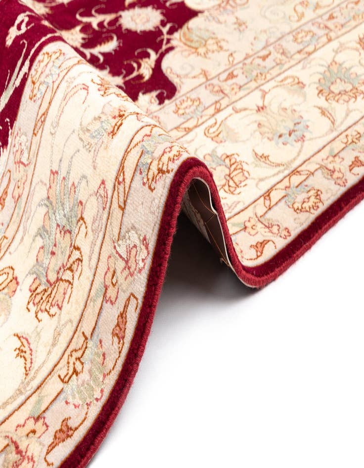 Detail image of  6' 8 x 7' 2 Tabriz Square Rug