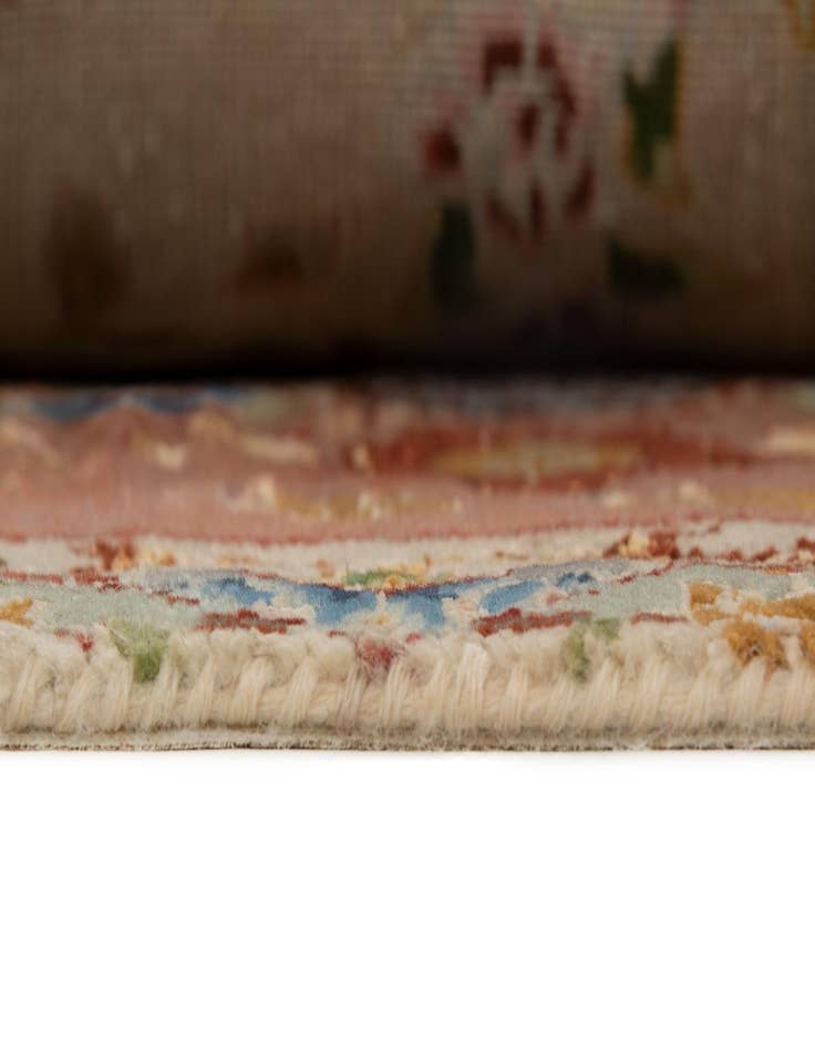 Detail image of  6' 4 x 6' 8  Hand Knotted Tabriz Persian Square Rug