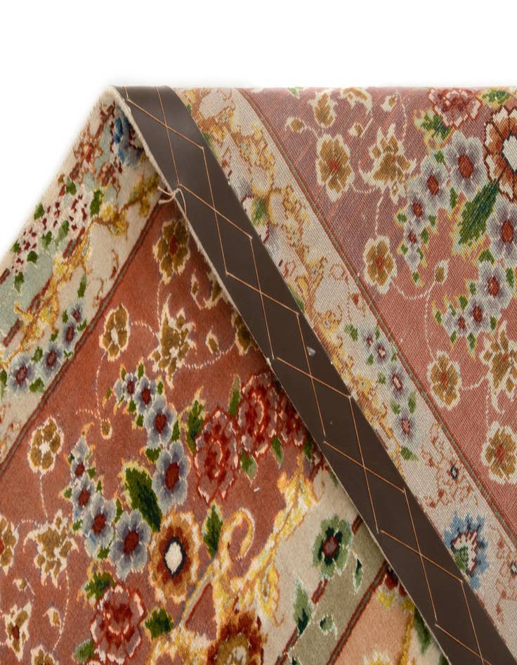 Detail image of  6' 4 x 6' 8  Hand Knotted Tabriz Persian Square Rug