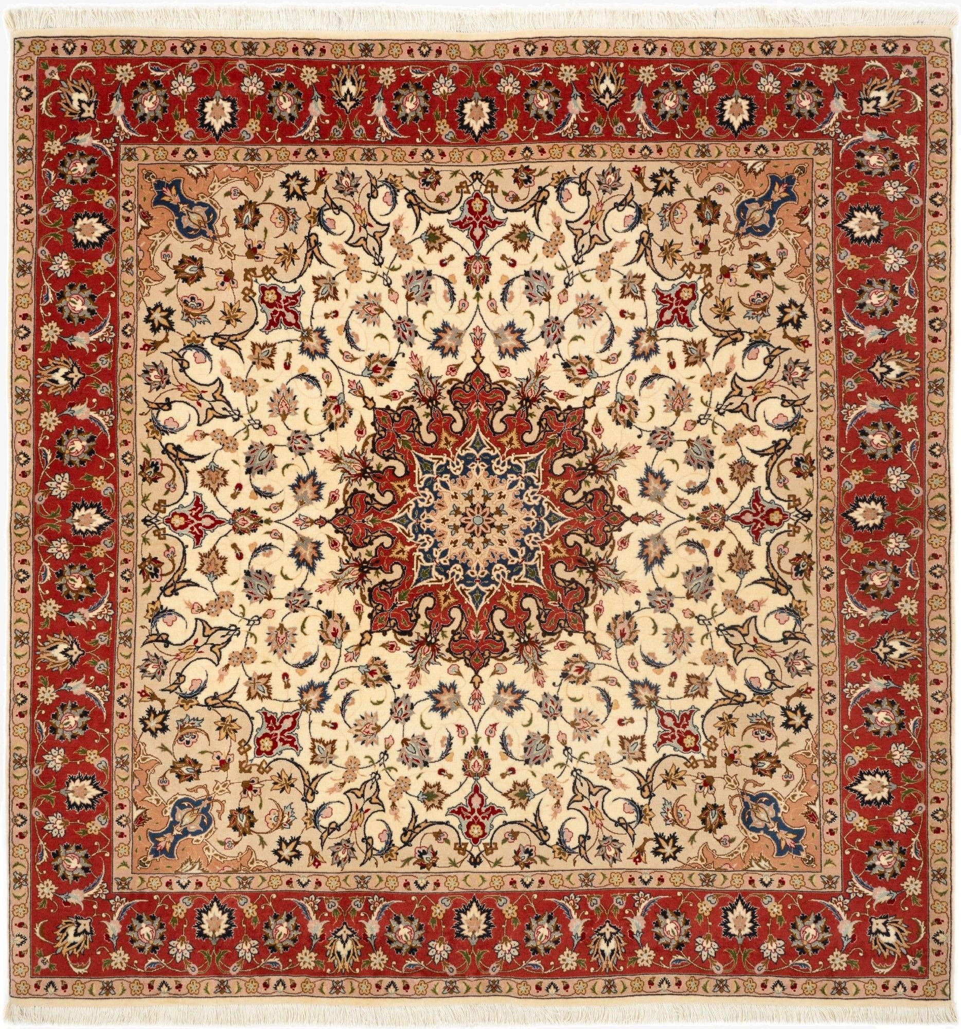  6' 5 x 6' 9 Tabriz Square Rug