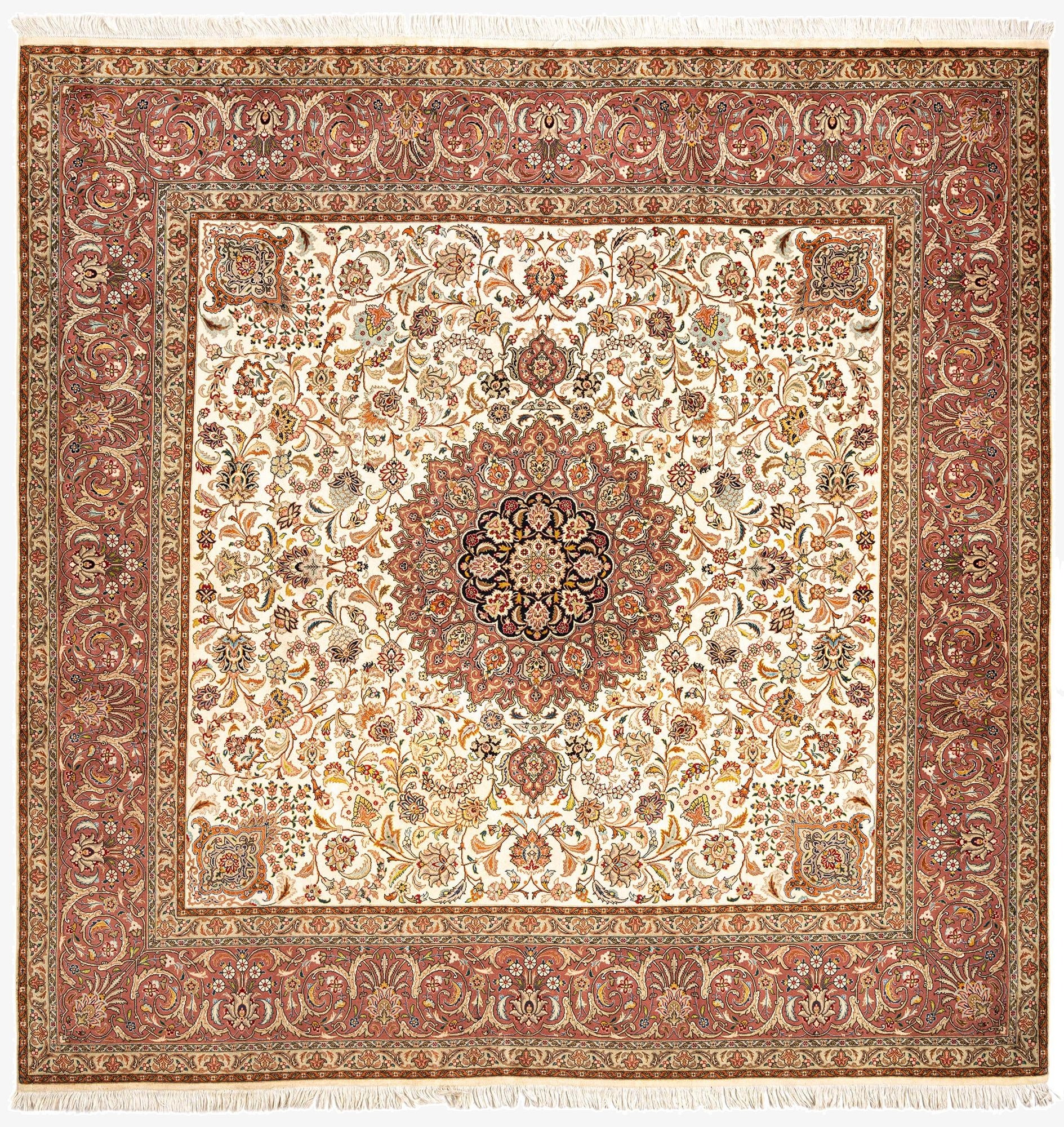  8' 2 x 8' 3 Tabriz Square Rug