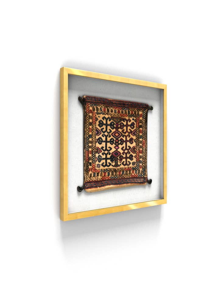 Detail image of  1' 2 x 1' 6 Textile Wall Art Square Rug