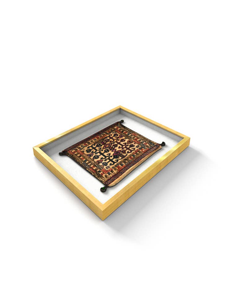 Detail image of  1' 2 x 1' 6 Textile Wall Art Square Rug