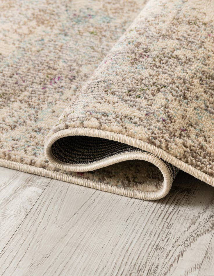 Detail image of  6' x 6'  Washable Theia Square Rug