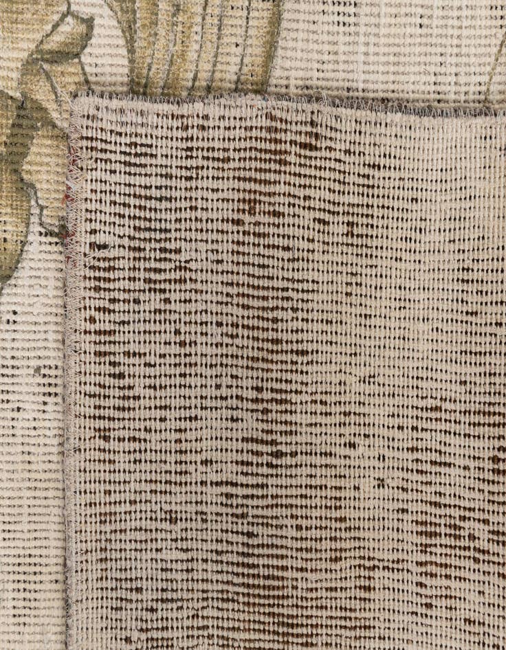 Detail image of  3' 9 x 3' 10  Hand Knotted Ultra Vintage Persian Wool Square Rug