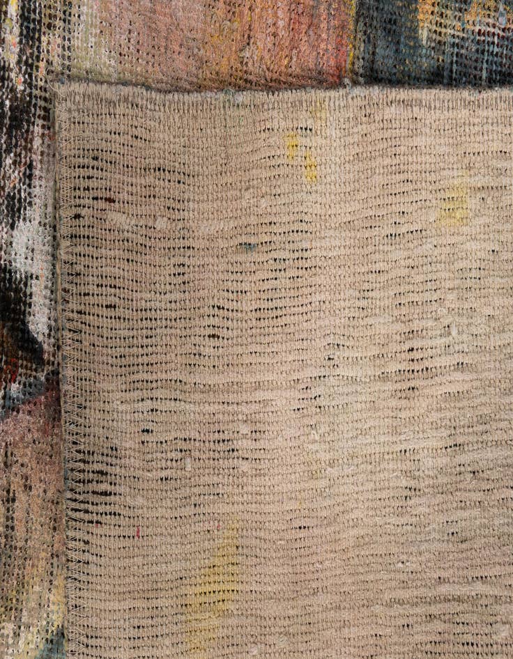 Detail image of  3' 5 x 4'  Hand Knotted Ultra Vintage Persian Wool Square Rug