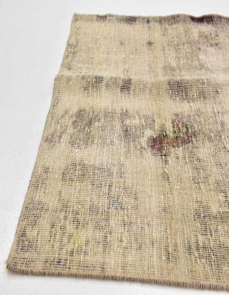 Detail image of  3' 2 x 3' 6  Hand Knotted Ultra Vintage Persian Wool Square Rug