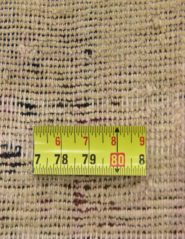 Detail image of  3' 2 x 3' 6  Hand Knotted Ultra Vintage Persian Wool Square Rug