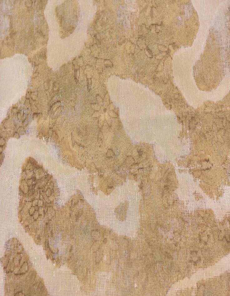 Detail image of  3' 10 x 4' 9  Hand Knotted Ultra Vintage Persian Wool Square Rug