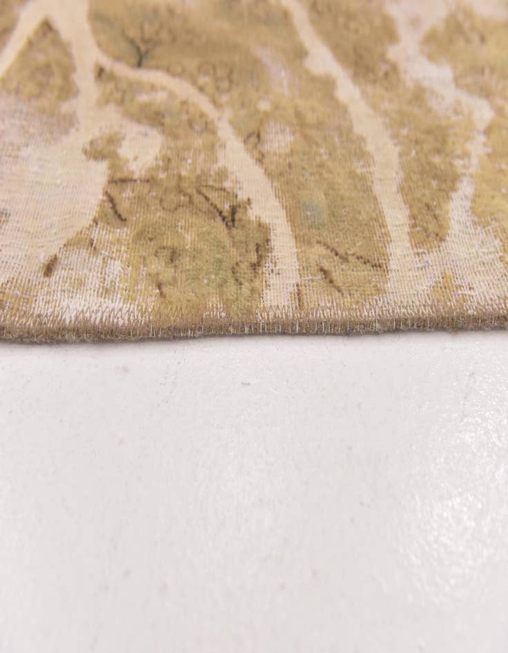 Detail image of  3' 10 x 4' 9  Hand Knotted Ultra Vintage Persian Wool Square Rug