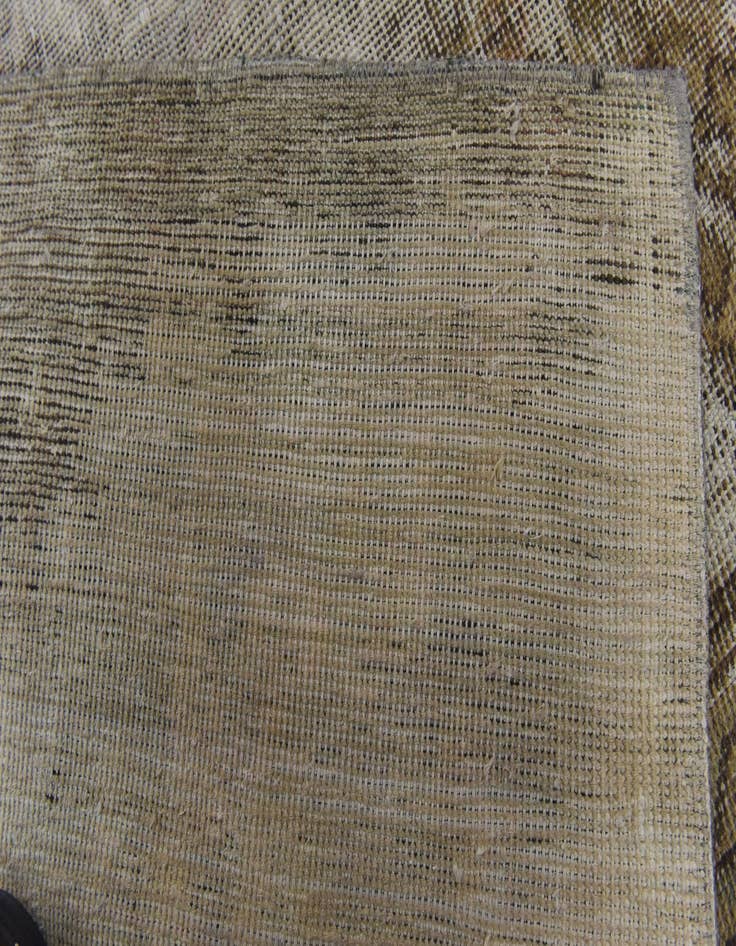 Detail image of  8' x 8' 9  Hand Knotted Ultra Vintage Persian Wool Square Rug