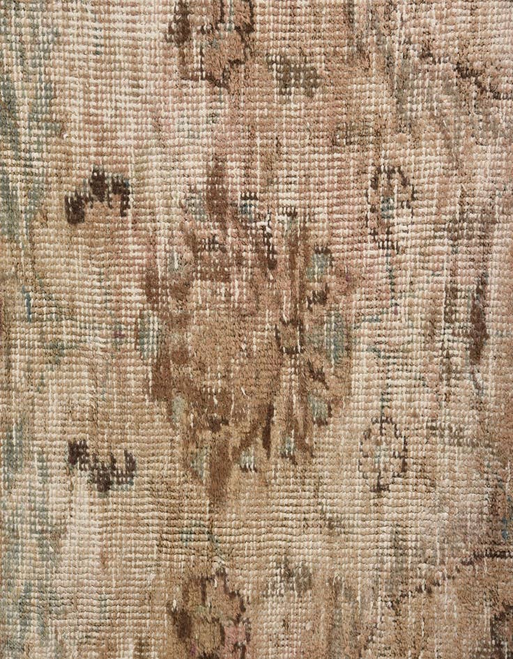 Detail image of  7' 6 x 8'  Hand Knotted Ultra Vintage Persian Wool Square Rug