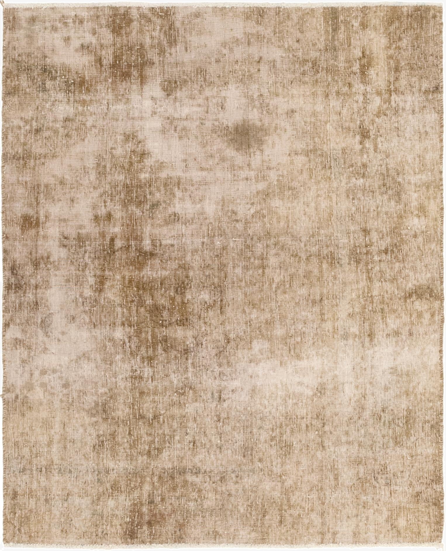  4' 2 x 5' 3  Hand Knotted Ultra Vintage Persian Wool Square Rug