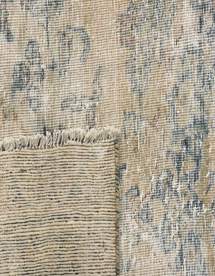 Detail image of  6' 3 x 9' 2  Hand Knotted Ultra Vintage Persian Wool Rug