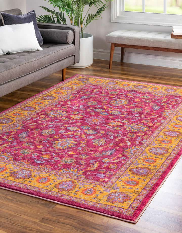 Berry Pink 7' 10 x 10' 4 Medina Rug | Rugs.com