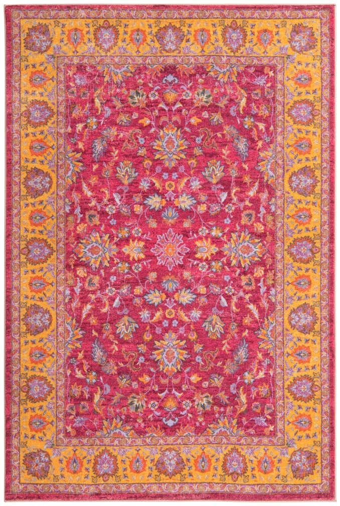 Berry Pink 5' 3 x 7' 9 Medina Rug | Rugs.com
